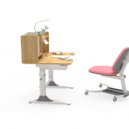 Стол письменный детский с регулировкой высоты и полками EUREKA ECD-XYL-80_7