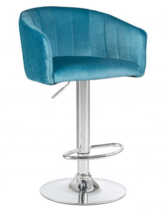 Стул барный ДОБРИН ДЭРCЙ Морской волны велюр 1922-7 / DOBRIN DARCY_0