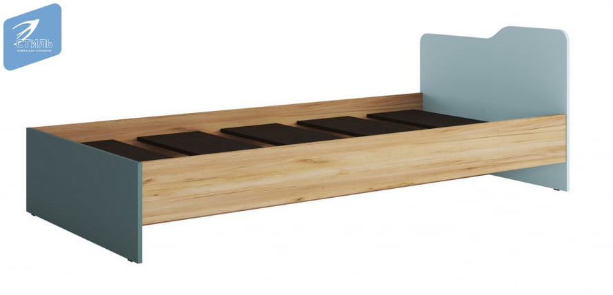 Кровать RICH КР-003 Миндаль/Глиняный серый/дуб крафт золотой_1