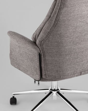 Кресло офисное ТопЧаирс Неома темно-серый ткань / TopChairs Neoma_5