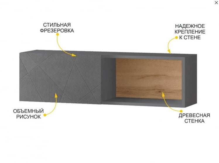 Полка навесная (лев/прав) Джерси 602.42_2