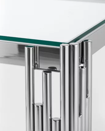 Журнальный столик ГЭТСБИ 55x55 Серебро_3