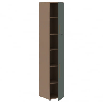 Шкаф-колонка с глухими малыми и средними дверьми (правый) VELION VHCS 40.3 R Нефрит Кобра_1