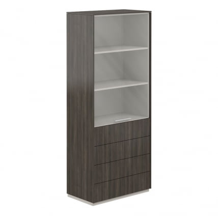 Шкаф высокий Atlas NZ-0302.BT.BT Бренсон Трюфель_0