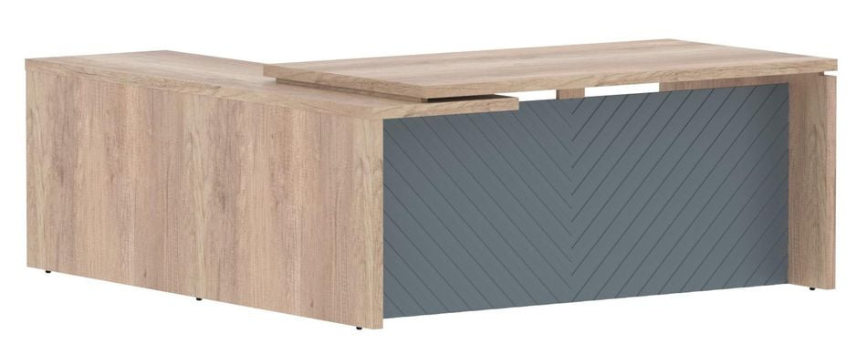 Стол руководителя правый Torr LUX TLCT 1820 R Дуб Каньон Серо-голубой_0