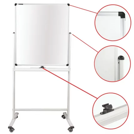 Доска магнитно-маркерная 2-сторонняя BRAUBERG PREMIUM на стенде 60х90 см_2