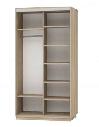 Шкаф-купе двухдверный Экспресс Дуо 1200х2400h Сакура/Ясень шимо светлый_1