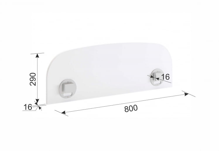 Ограничитель для кровати КСЙЗ-123 дуб мария / XYZ-123_2