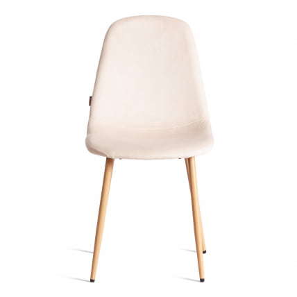 Стул BREEZE (mod. JSC-58) Велюр/металл , 44 х 53 х 86 см, Creamy (кремовый) HLR 5 / натуральный_4