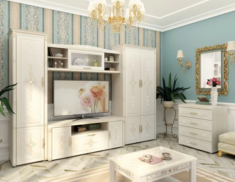 Тумба Венеция 32.03 Сосна Астрид Ваниль_7