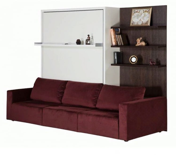 Мебель-трансформер Смарт 1 3-в-1 1600 правый Белая шагрень_0