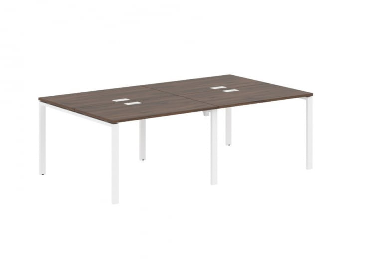 Бенч-система 4-местная EDIS EUWST 2313 Дуб Денвер темный Белый_0