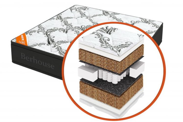 Матрас Mega кокос 30 TFK Gray Night (Berhouse) Размер: 2000х2000 мм _0