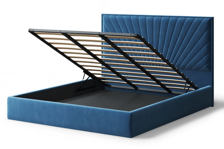 Кровать Леона, 2000кс1800 мм, синий / 2000x1800_2