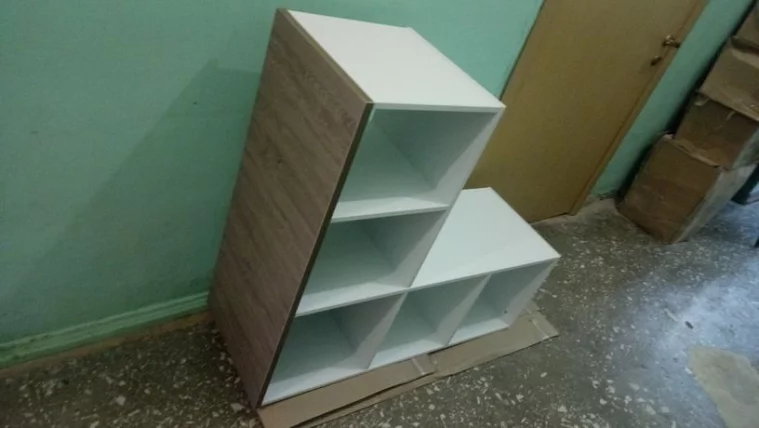 Стеллаж к столу Deka 9.07.11 Дуб Верцаска/Белый_4