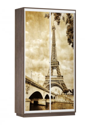 Шкаф-купе двухдверный Экспресс Хит Париж/Венге_0