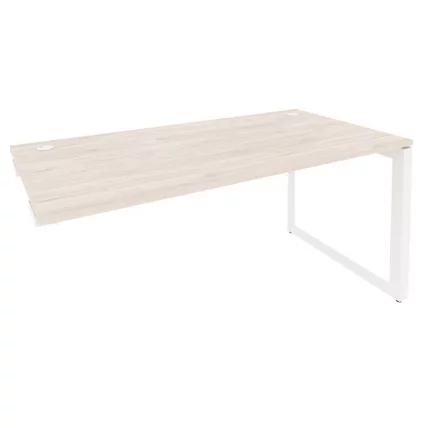 Стол-приставка на О-образном м/к к опорным элементам ОНИКС О.МО-СПР-4.8 Денвер Светлый/Белый / ONIX O.MO-SPR-4.8_0