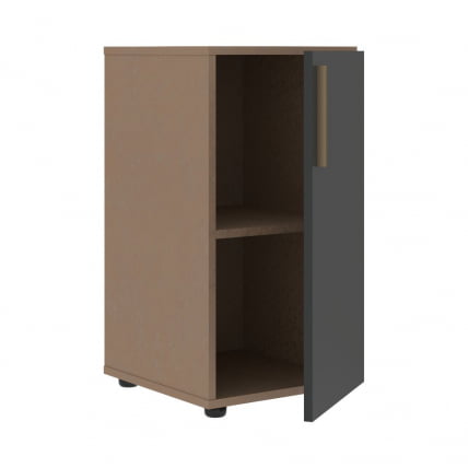 Шкаф-колонка с глухой малой дверью (правый) VELION VLCS 40.1 R Яшма черный Кобра_1