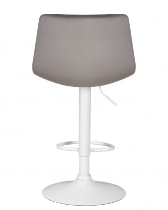 Стул барный ДОБРИН ТАИЛОР ВХИТЕ (серый велюр (МДЖ9-75)) 2 шт / DOBRIN TAILOR WHITE (MJ9-75))_5