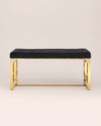 Банкетка БРУКЛИН велюр Черный_2