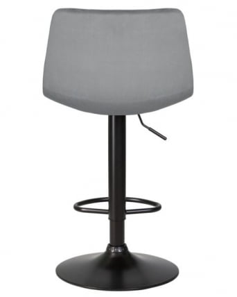 Стул барный ДОБРИН ТАИЛОР БЛАCК (серый велюр (МДЖ9-75)) 2 шт / DOBRIN TAILOR BLACK (MJ9-75))_4
