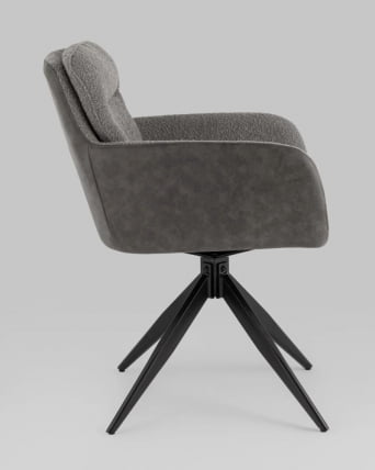 Стул Валдо серый с серой экокожей / Waldo_4