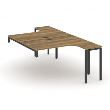 Рабочая станция-надставка на опорные тумбы CONCEPT CN.DSAN-003 Сандал Янтарный Черный_0