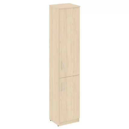 Шкаф высокий узкий правый (1 низкая дверь ЛДСП, 1 средняя дверь ЛДСП) NOVA S В.СУ-1.3 R Бук Артизан_0