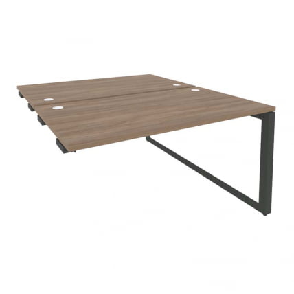 Стол-приставка двойной на О-образном м/к к опорым элем. ONIX O.MO-D.SPR-3.8 Дуб Аризона/Антрацит_0