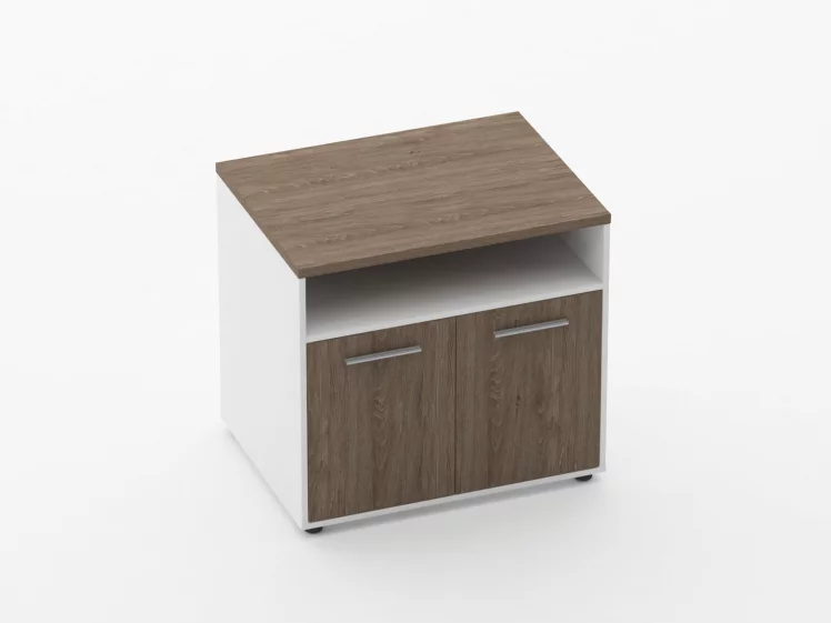 Тумба для оргтехники Deka 9.05.11 Дуб Верцаска/Белый_0