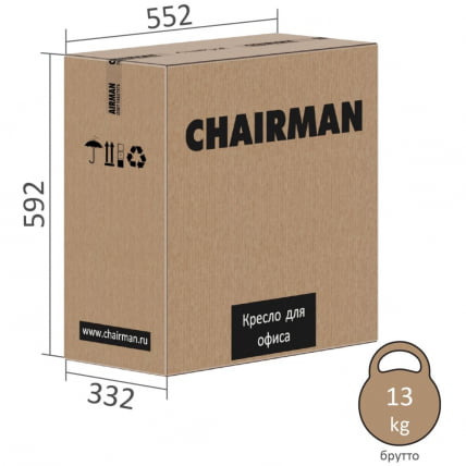 Офисное кресло CHAIRMAN HOME 130 велюр Голубой_7