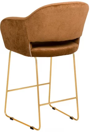 Стул барный Oscar (Б) Браун/ЛинкЗолот_2