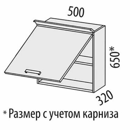 Шкаф над вытяжкой (с системой плавного закрывания) Милана 23.12.1 Сосна Астрид/Ваниль (копия 108753)_5