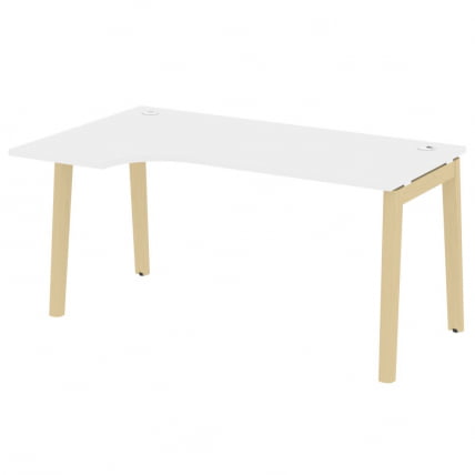 Стол эргономичный левый ОНИКС ВООД ОВ.СА-1(Л) Белый Бриллиант/Светлый / ONIX WOOD OW.SA-1(L)_0
