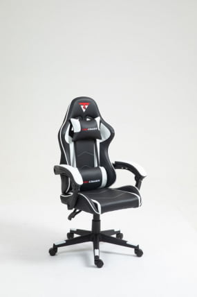 Кресло спортивное TopChairs Shadow черно-белый_2