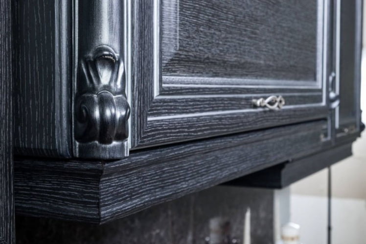 Шкаф кухонный 600 горизонтальный Италия ЛД 275.716.000 Черный Дуб темный_2