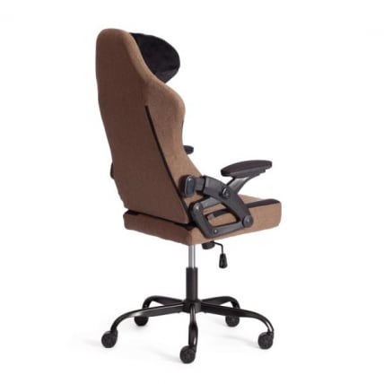 Кресло iWolf ткань, черный/коричневый_5