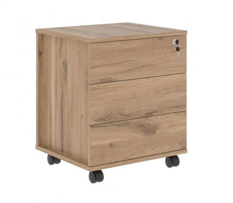 Тумба мобильная ЕДИС ЕМC-3Д.А Дуб Денвер светлый / EDIS EMC-3D.A_0