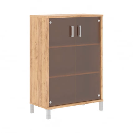 Стеллаж стекло тонированное В420.8 Дуб Бофорд_0