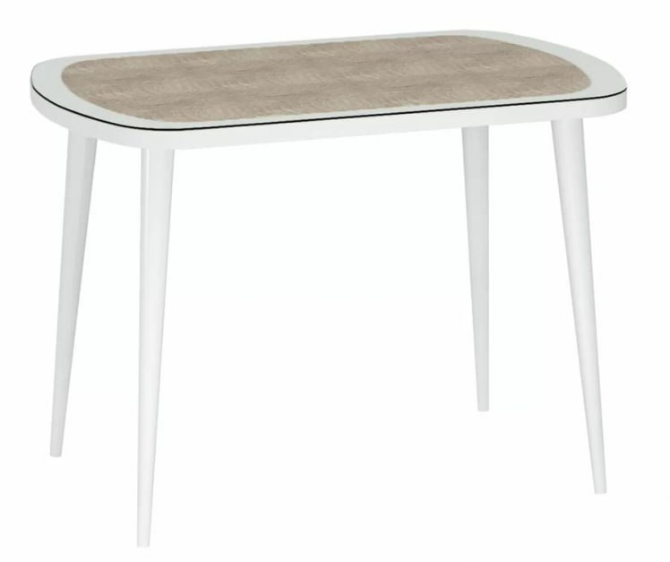 Стол Сочи-3 Белый Крокодил капучино_1