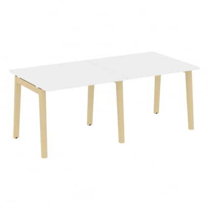 Стол переговорный (2 столешницы) ONIX WOOD OW.PRG-2.1 Белый Бриллиант/Светлый_0