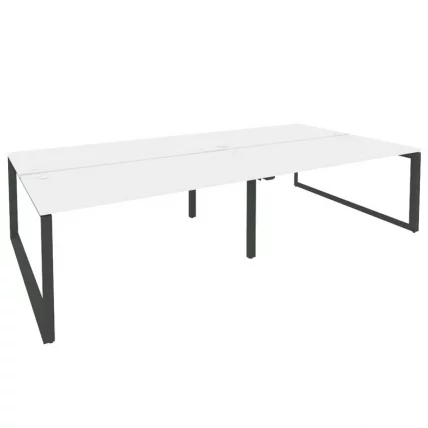 Рабочая станция на О-образном м/к ОНИКС О.МО-Д.РС-4.4.8 Белый Бриллиант/Антрацит / ONIX O.MO-D.RS-4.4.8_0