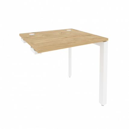 Стол-приставка на П-образном м/к к опорным элементам ONIX O.MP-SPR-0.7 Тиквуд Светлый/Белый_0