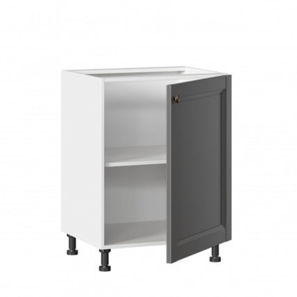 Тумба кухонная 600 Амели-3 ЛД 299.050.000.007 Белый Оникс серый_1