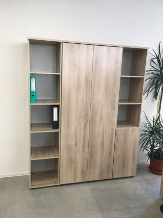 Шкаф для документов с тонированными стеклами Р.Шс-3СТ Дуб Кронберг_3