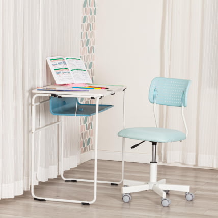 Кресло компьютерное детское Фунни ткань, голубой / Funny_10