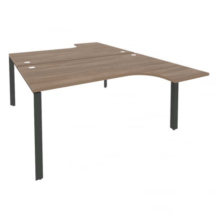 Рабочая станция на П-образном м/к ОНИКС О.МП-Д.СА-4 Дуб Аризона/Антрацит / ONIX O.MP-D.SA-4_0