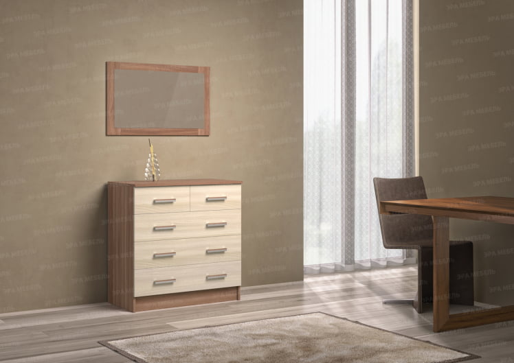 Комод К800-3/2 Дуб вотан/Белый_0