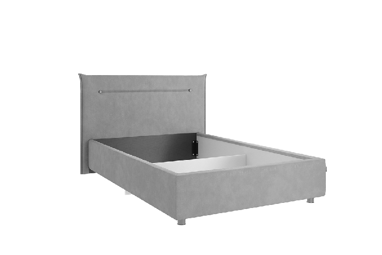Кровать 1.2 Альба КМ1.2-16 топаз (велюр)_3