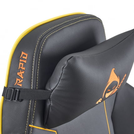 Кресло геймерское Everprof Rapid Экокожа Желтый_7